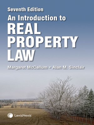 cover image of An Introduction to Real Property Law